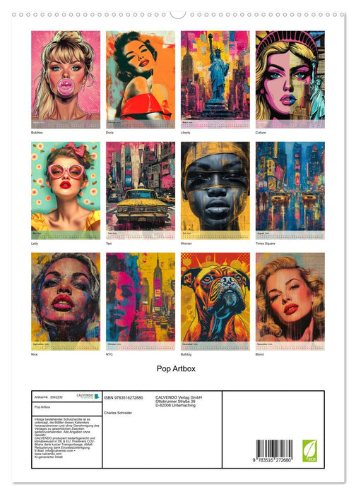 Pop Artbox (CALVENDO Premium Wandkalender 2026)