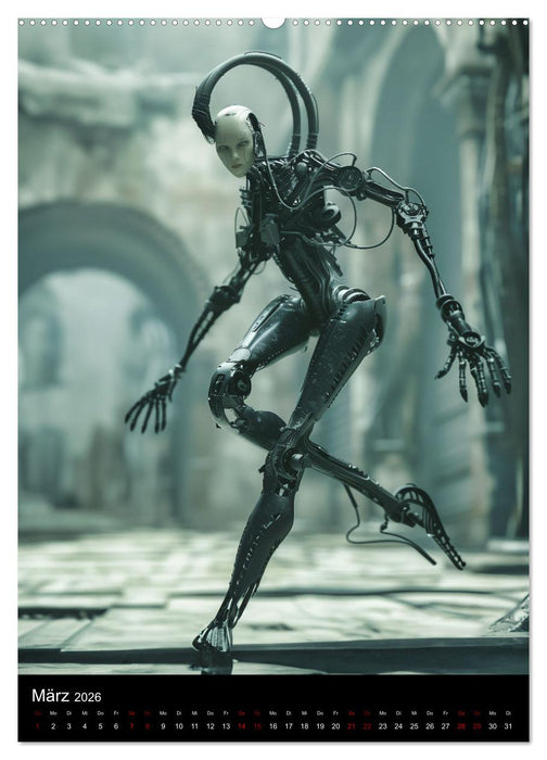 Roboter - Diven (CALVENDO Premium Wandkalender 2026)
