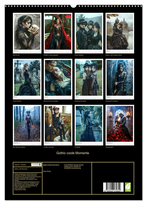 Gothic coole Momente (CALVENDO Premium Wandkalender 2026)