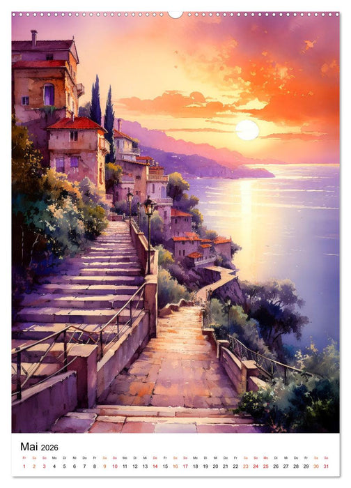 Italienische Riviera - wunderschöne Küste (CALVENDO Wandkalender 2026)
