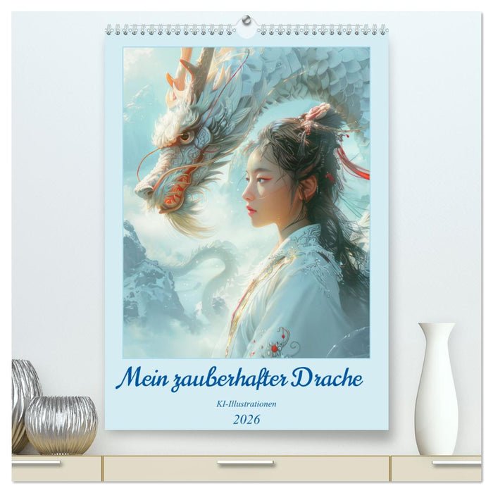 Mein zauberhafter Drache – KI-Illustrationen (CALVENDO Premium Wandkalender 2026)