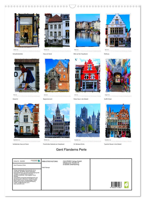 Gent Flanderns Perle (CALVENDO Wandkalender 2026)