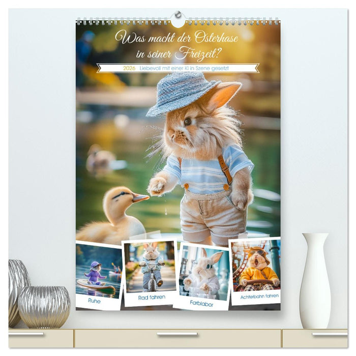 Was macht der Osterhase in seiner Freizeit (CALVENDO Premium Wandkalender 2026)