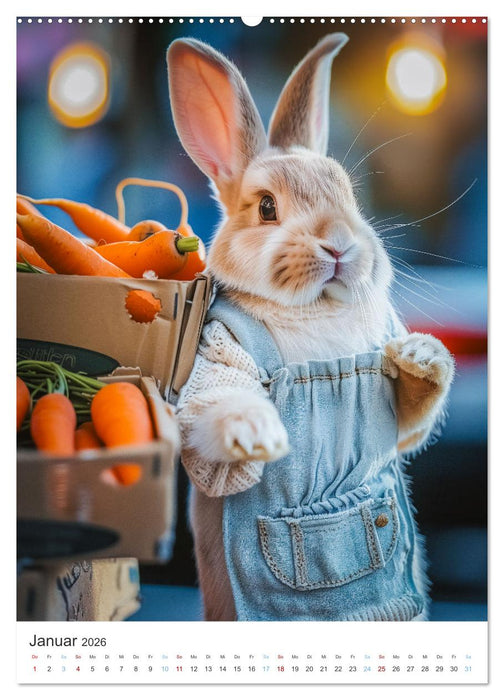 Was macht der Osterhase in seiner Freizeit (CALVENDO Premium Wandkalender 2026)