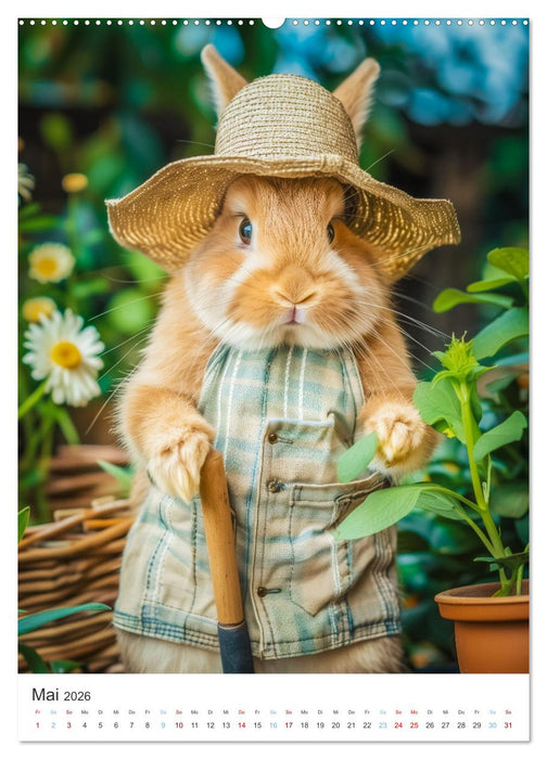 Was macht der Osterhase in seiner Freizeit (CALVENDO Premium Wandkalender 2026)