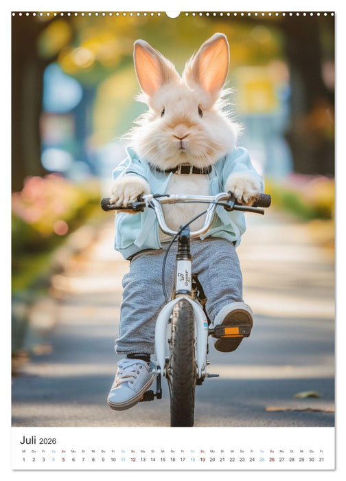 Was macht der Osterhase in seiner Freizeit (CALVENDO Premium Wandkalender 2026)