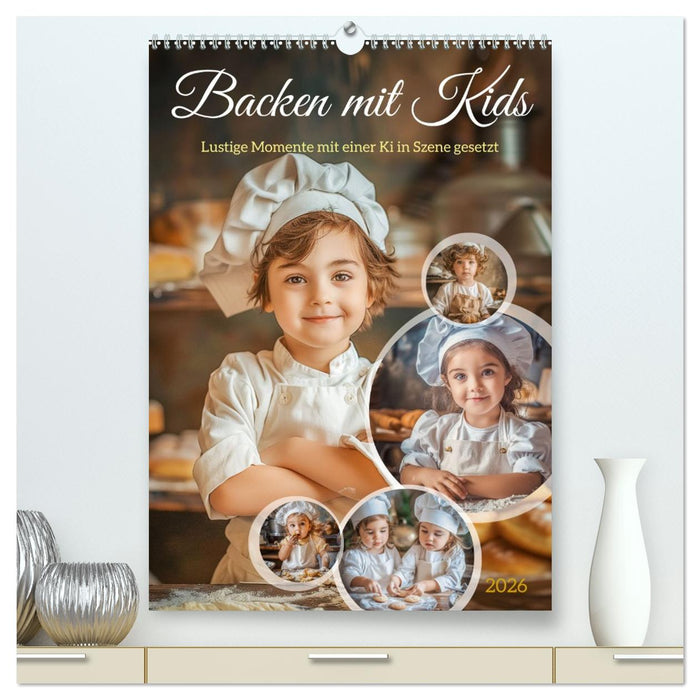 Backen mit Kids (CALVENDO Premium Wandkalender 2026)