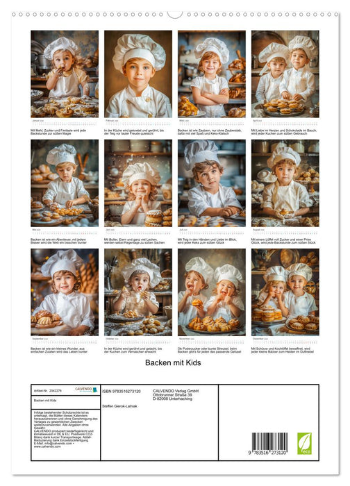 Backen mit Kids (CALVENDO Premium Wandkalender 2026)