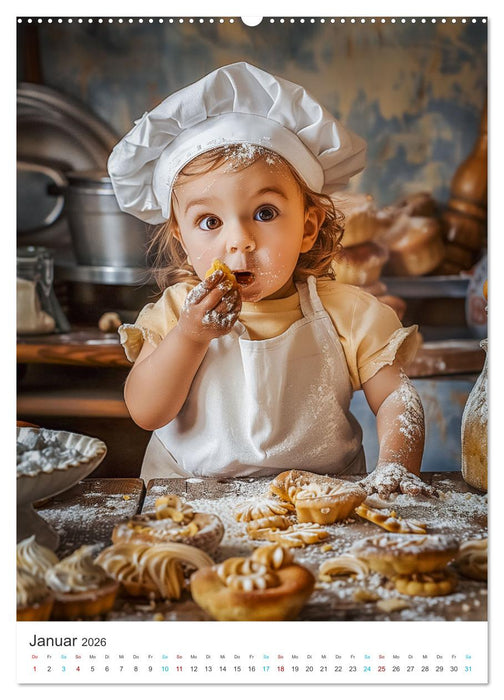 Backen mit Kids (CALVENDO Premium Wandkalender 2026)