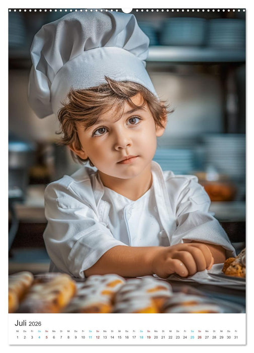 Backen mit Kids (CALVENDO Premium Wandkalender 2026)