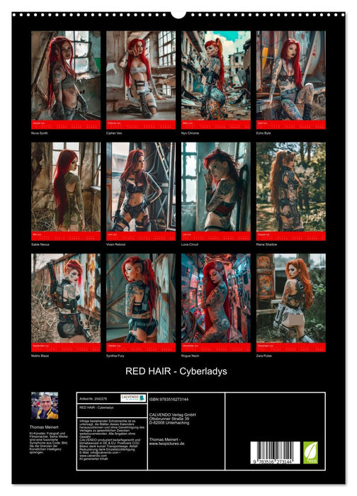 RED HAIR - Cyberladys (CALVENDO Premium Wandkalender 2026)