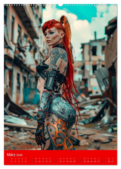 RED HAIR - Cyberladys (CALVENDO Premium Wandkalender 2026)