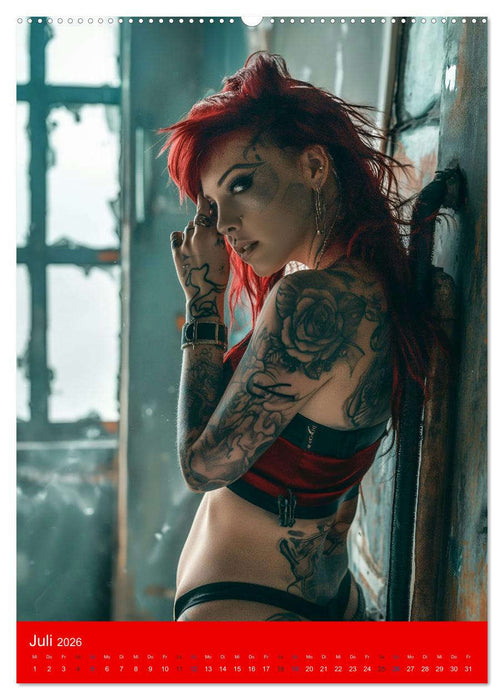 RED HAIR - Cyberladys (CALVENDO Premium Wandkalender 2026)