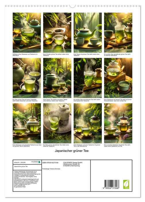 Japanischer grüner Tee (CALVENDO Premium Wandkalender 2026)