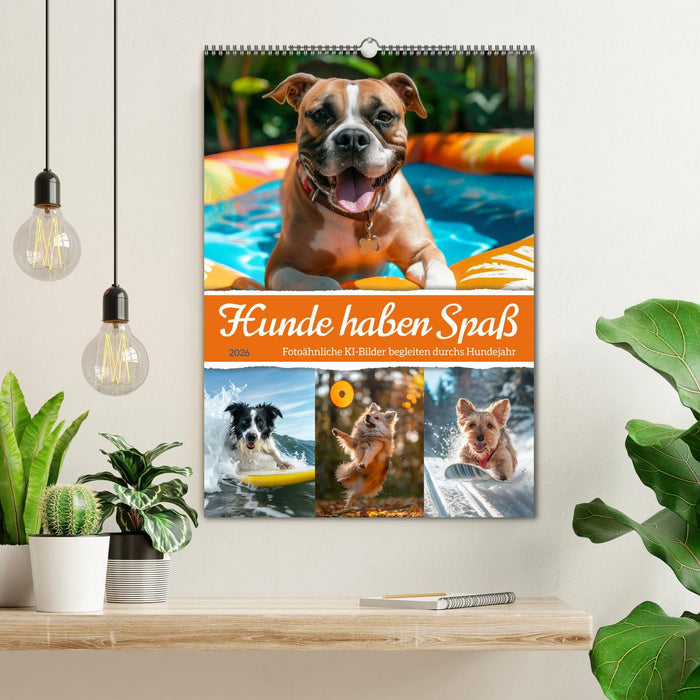Hunde haben Spaß (CALVENDO Wandkalender 2026)