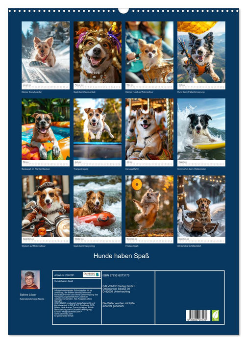 Hunde haben Spaß (CALVENDO Wandkalender 2026)