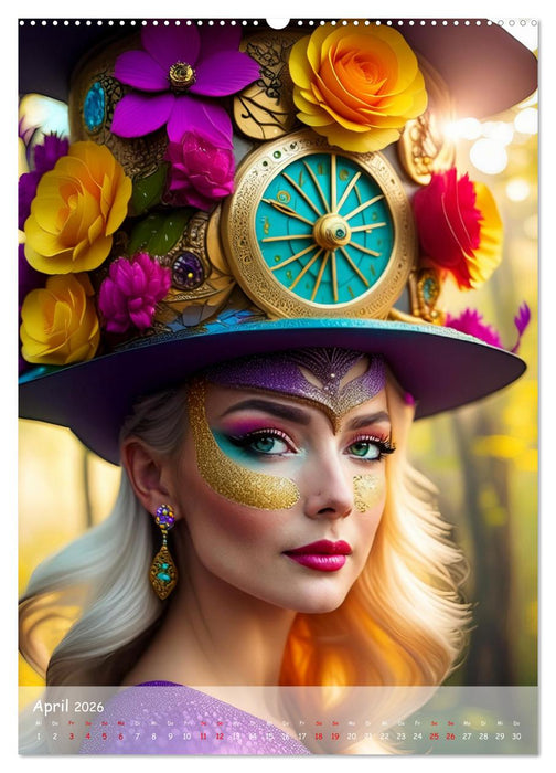Hüte - fantasievoll und verrückt (CALVENDO Wandkalender 2026)