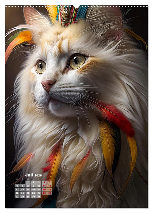 Inka Katzen - Katzen sind die wahren Herrscher (CALVENDO Premium Wandkalender 2026)