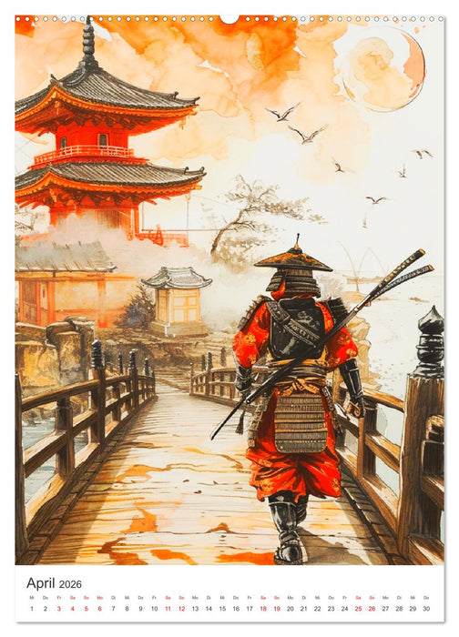 Japan. Impressionen im Aquarell-Stil (CALVENDO Premium Wandkalender 2026)