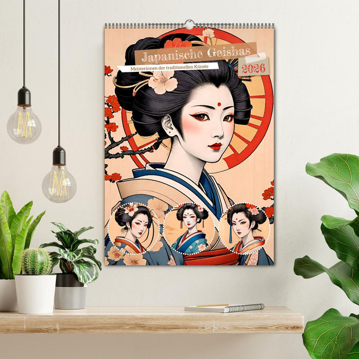 Japanische Geishas (CALVENDO Wandkalender 2026)