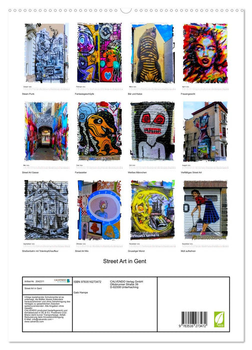 Street Art in Gent (CALVENDO Premium Wandkalender 2026)