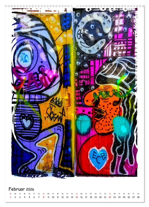 Street Art in Gent (CALVENDO Premium Wandkalender 2026)