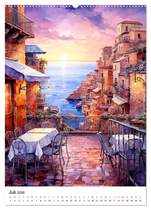 Italienische Riviera - wunderschöne Küste (CALVENDO Premium Wandkalender 2026)