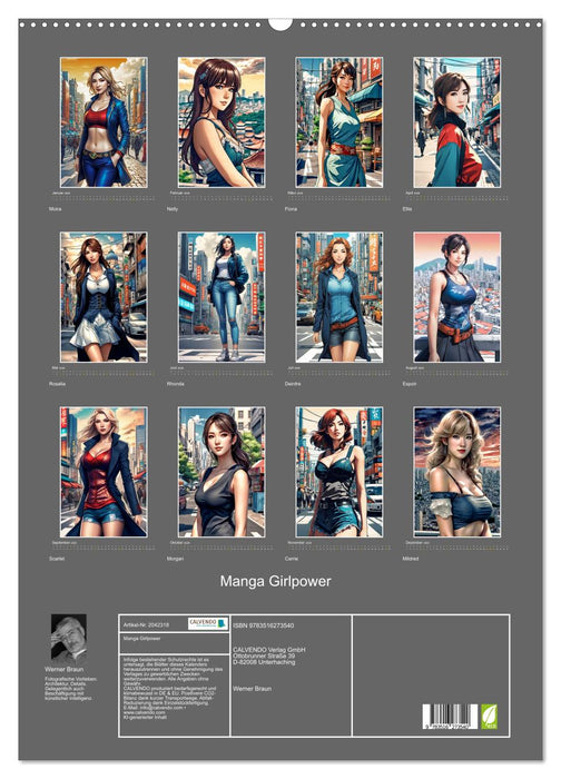 Manga Girlpower (CALVENDO Wandkalender 2026)