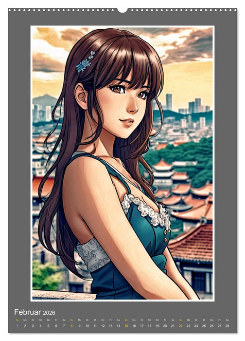 Manga Girlpower (CALVENDO Wandkalender 2026)