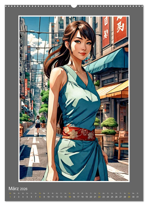 Manga Girlpower (CALVENDO Wandkalender 2026)