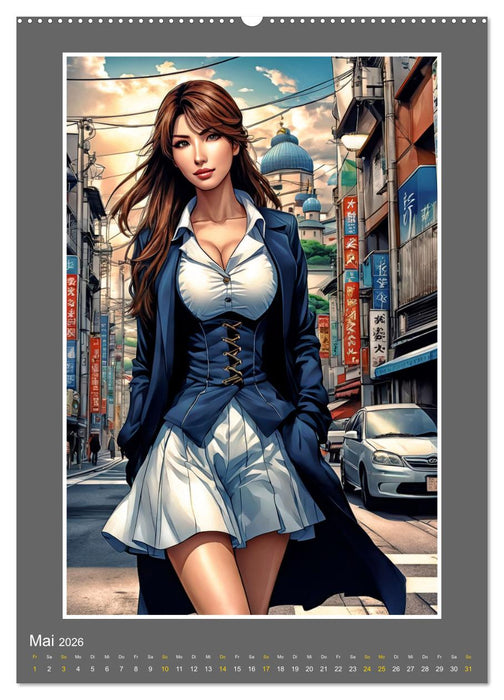 Manga Girlpower (CALVENDO Wandkalender 2026)