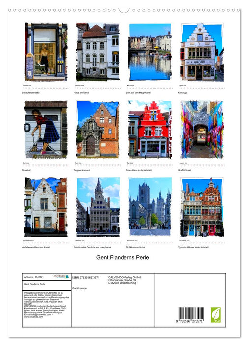Gent Flanderns Perle (CALVENDO Premium Wandkalender 2026)