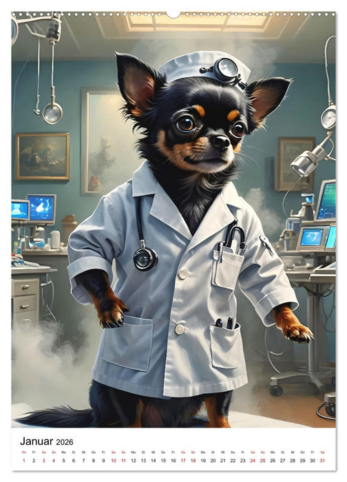 Chihuahua Karrieren (CALVENDO Premium Wandkalender 2026)