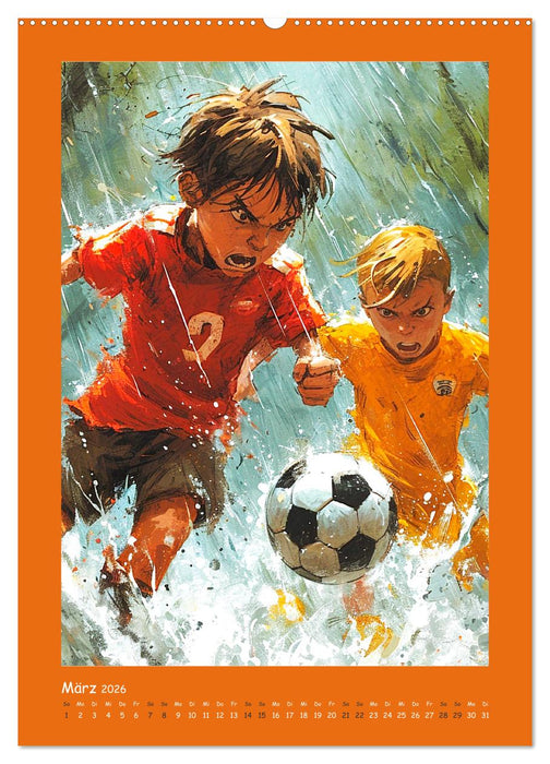 Anime Kids. Outdoor Kinderspaß und Sport (CALVENDO Premium Wandkalender 2026)