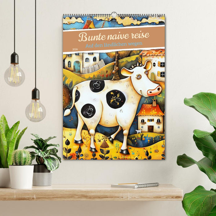 Bunte naive reise (CALVENDO Wandkalender 2026)