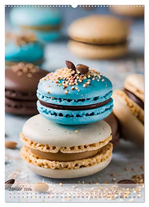 Gaumenzauber - Erlesene süße Köstlichkeiten aus Frankreich (CALVENDO Wandkalender 2026)