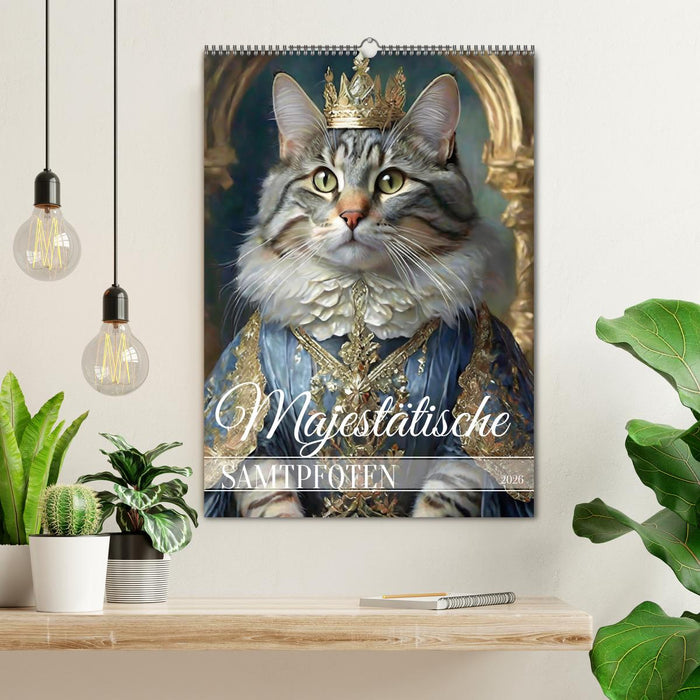 Majestätische Samtpfoten (CALVENDO Wandkalender 2026)
