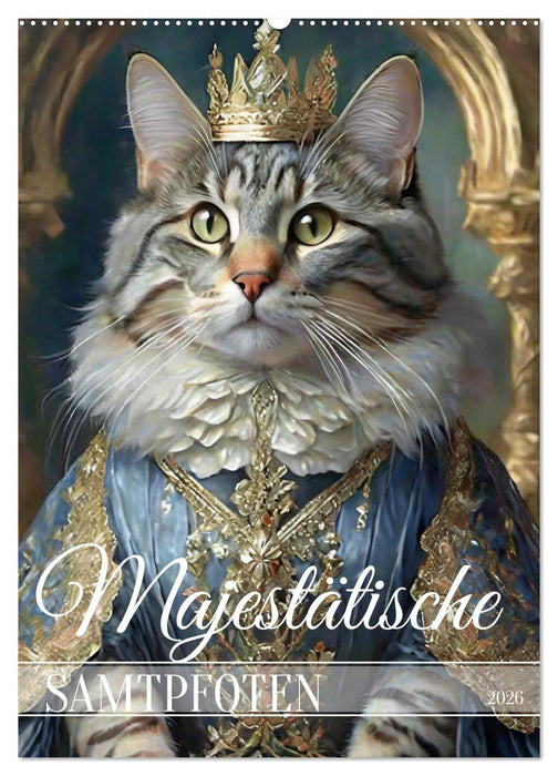 Majestätische Samtpfoten (CALVENDO Wandkalender 2026)