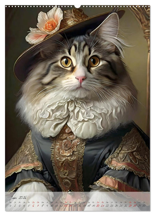 Majestätische Samtpfoten (CALVENDO Wandkalender 2026)