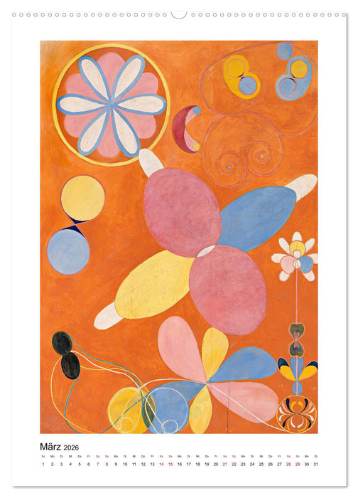 Hilma af Klint - Ein Jahr voller mystischer Kunst (CALVENDO Wandkalender 2026)