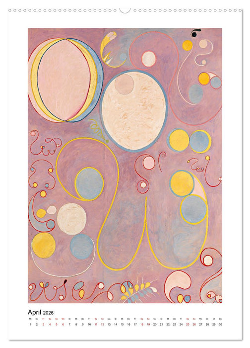Hilma af Klint - Ein Jahr voller mystischer Kunst (CALVENDO Wandkalender 2026)