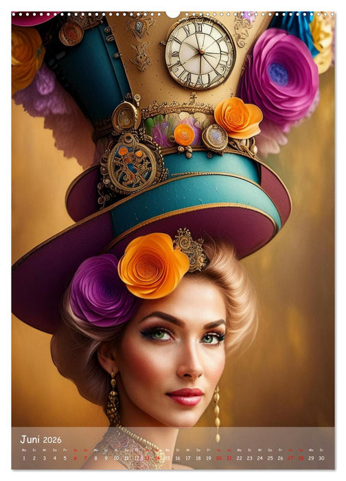 Hüte - fantasievoll und verrückt (CALVENDO Premium Wandkalender 2026)