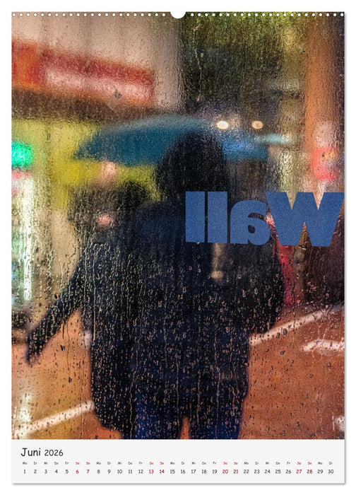 Schützende Schirme - Auch bei Regen kann das Leben bunt sein (CALVENDO Wandkalender 2026)