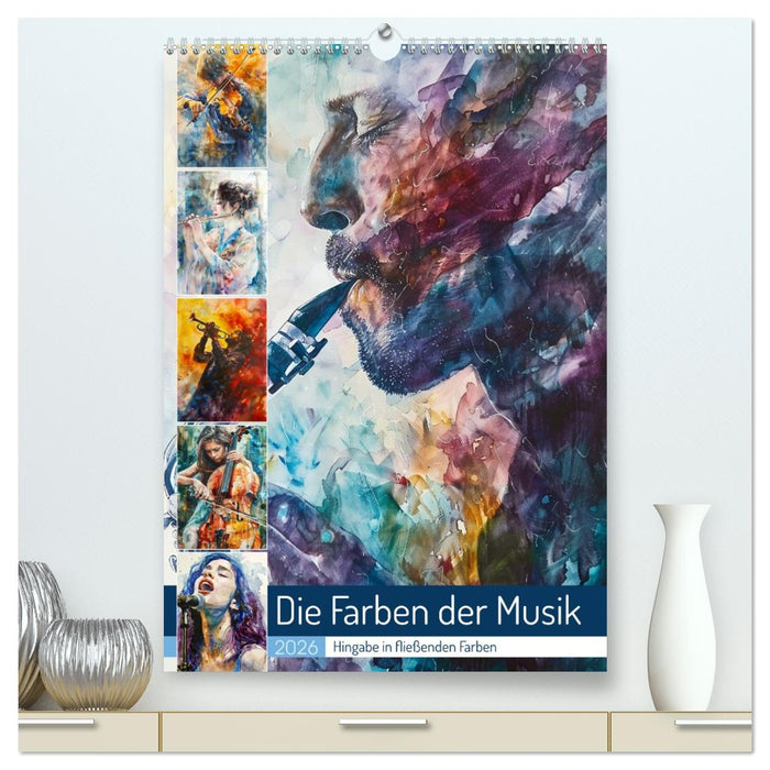 Die Farben der Musik (CALVENDO Premium Wandkalender 2026)