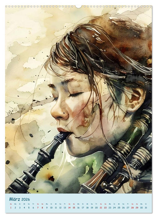 Die Farben der Musik (CALVENDO Premium Wandkalender 2026)