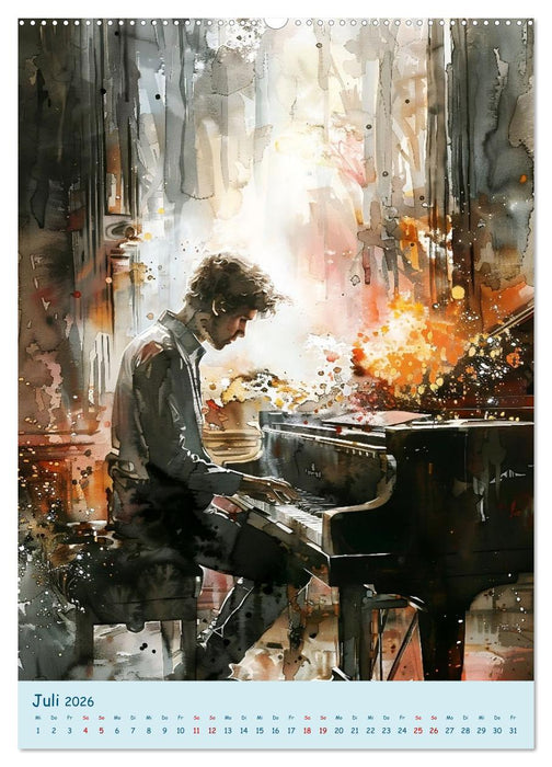 Die Farben der Musik (CALVENDO Premium Wandkalender 2026)