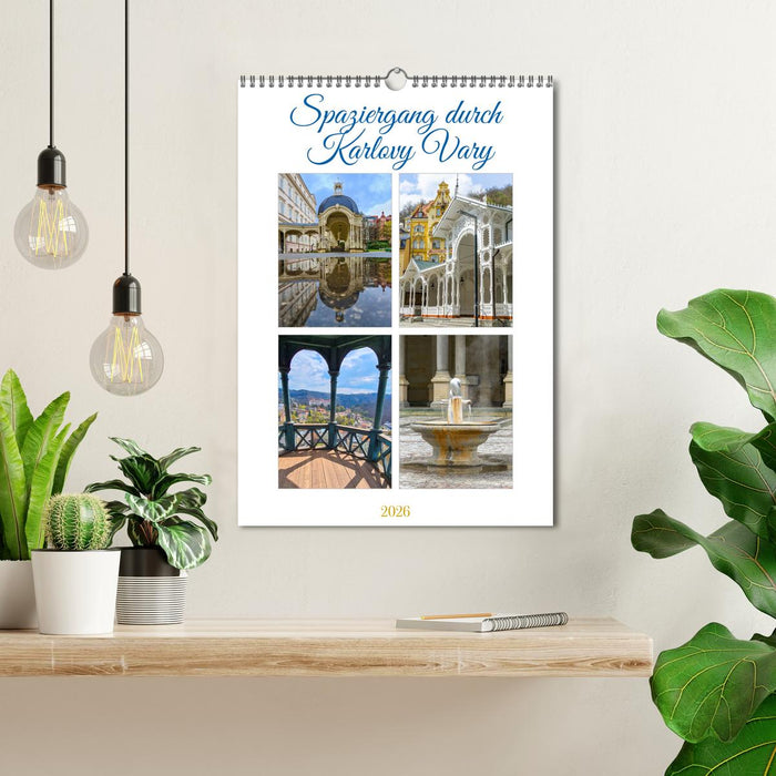 Spaziergang durch Karlovy Vary (CALVENDO Wandkalender 2026)