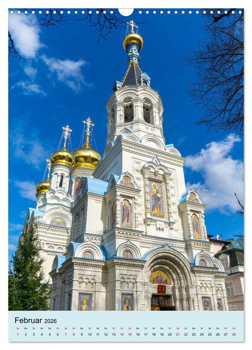 Spaziergang durch Karlovy Vary (CALVENDO Wandkalender 2026)