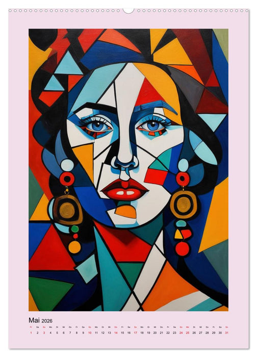 Kubistische Porträts (CALVENDO Wandkalender 2026)