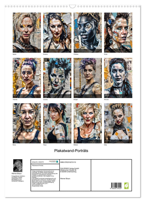 Plakatwand-Porträts (CALVENDO Wandkalender 2026)